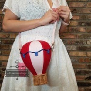 Kate Spade Hot Balloon Red Vellum Crossbody Up Up Away Novelty NWT